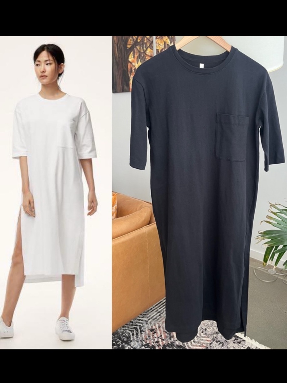 Aritzia The Group by Babaton Rihanna Midi Shirt Dress